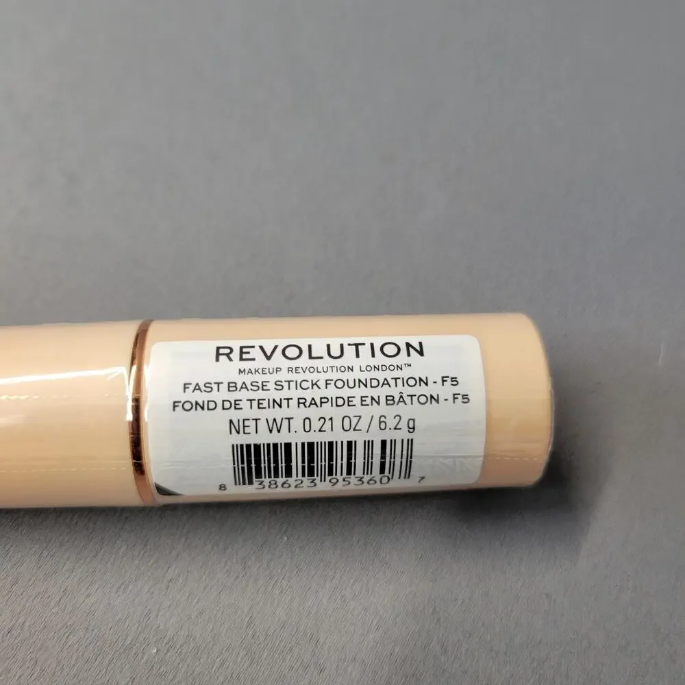 Revolution Fast Base Stick Foundation F5 0.21‎ oz 6.2g Makeup Revolution London